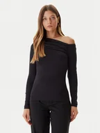 Bluzki damskie - Guess Bluzka W5BP08 K1492 Czarny Slim Fit - miniaturka - grafika 1