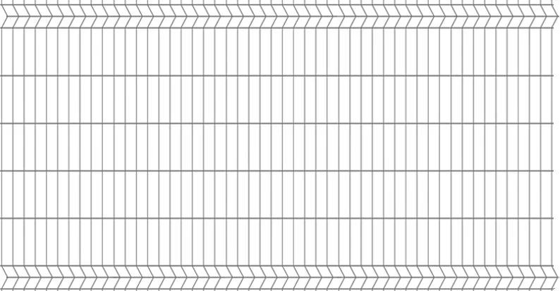 Panel ogrodzeniowy 3D ocynk, 123x250 cm, oczko 75x200 mm, drut 3.2 mm