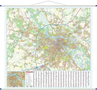 EkoGraf, Wrocław mapa ścienna, 1:18 500 - Atlasy i mapy - miniaturka - grafika 1