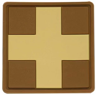 Naszywka medyczna M-Tac Medic Cross Square PVC - Coyote (51124005) - Odzież taktyczna i umundurowanie - miniaturka - grafika 1