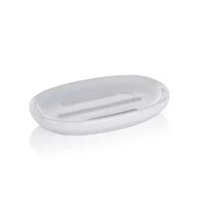 Kela CERAMICZNA MYDELNICZKA 13,5 X 8,5 CM BIAŁA ISABELLA FREEFORM KE-20500 - Mydelniczki i dozowniki mydła - miniaturka - grafika 1