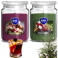 Świece - ŚWIECE ZAPACHOWE ŚWIĄTECZNE ŚWIĘTA ŚWIECZKI 2X ŚWIECA ZESTAW NA PREZENT XXL - miniaturka - grafika 1