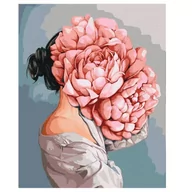 Malowanie po numerach - Malowanie Po Numerach - Kobieta Kwiat 40 x 50 cm - miniaturka - grafika 1