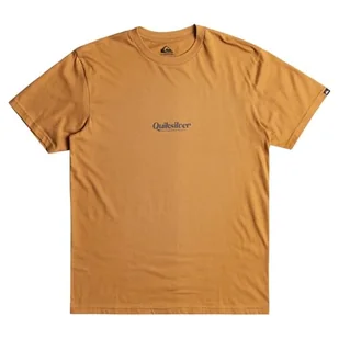 Quiksilver Koszulka z krótkim rękawem męska QS Simple Lettring SS S brązowa - Koszulki męskie - miniaturka - grafika 1