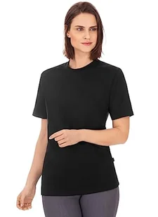 Trigema Damen T-Shirt Piqué-qualität Koszulka damska, Czarny (Schwarz 008), XL - Koszulki i topy damskie - miniaturka - grafika 1