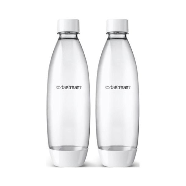 Oryginalne butelki do saturatora SodaStream Fuse 2x1L białe DO ZMYWARKI