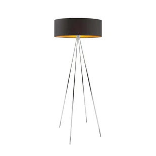 Lampa stojąca do czytania w pokoju na chromowanych nóżkach IBIZA GOLD - Lampy stojące - miniaturka - grafika 1