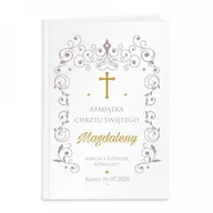 Dewocjonalia - Murrano Biblia rozmiar M z nadrukiem dla dziewczynki na chrzest KZ-BIB-M-010 - miniaturka - grafika 1