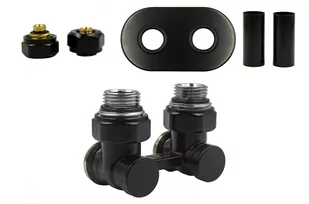 Zawór odcinający kątowy Premium Elegancki czarny mat PEX All In One - Zawory i kraniki Zawór odcinający kątowy Premium Elegancki czarny mat PEX All In One - Zawory i kraniki - miniaturka - grafika 1