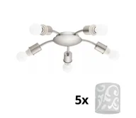 Lampy sufitowe - Eglo - LED Plafon MY CHOICE 5xE14/4W/230V chrom/biały - miniaturka - grafika 1