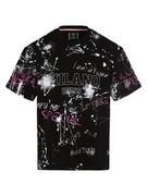 Koszulki męskie - 19V69 Italia - T-shirt męski  Flavio, czarny|biały|wyrazisty róż - miniaturka - grafika 1