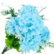 Sztuczne kwiaty - Hortensja Bukiet Niebieskich Kwiatów - miniaturka - grafika 1