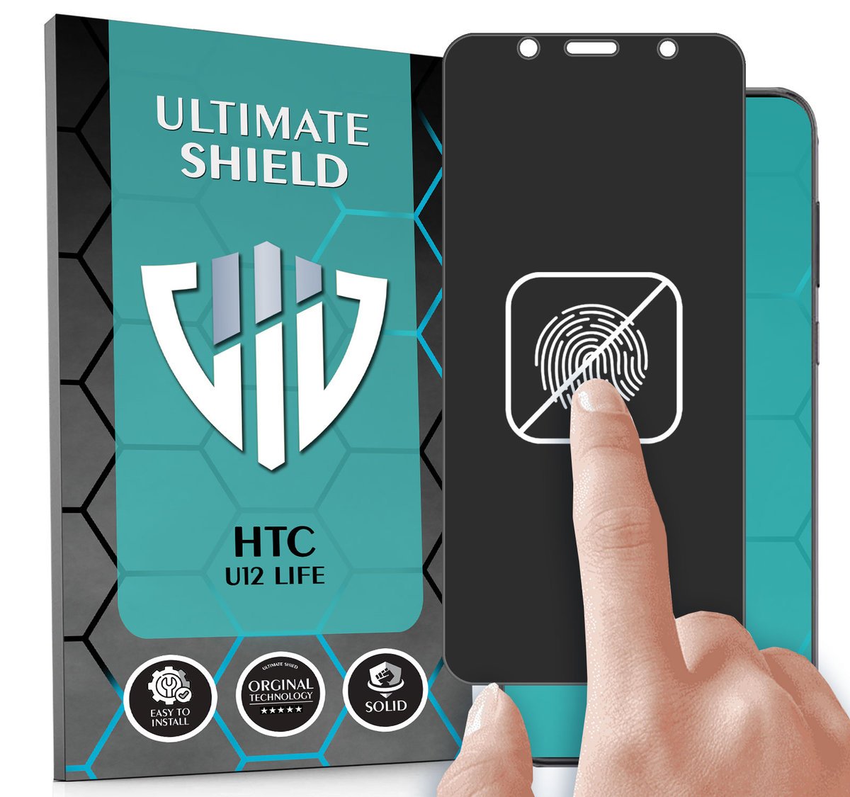 FOLIA DO HTC U12 LIFE HYDROŻELOWA MATOWA BRAK ODCISKÓW CAŁY EKRAN 5D