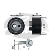 Rolki i napinacze - Rolka napinacza, pasek rozrządu Gates T41140 - miniaturka - grafika 1