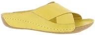 Klapki i japonki damskie - Andrea Conti Klapki damskie, żółte, 36 EU, żółty, 36 EU - miniaturka - grafika 1