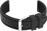 Akcesoria do smartwatchy - Pasek gumowy do zegarka U14 - szary/czarny - 20mm - miniaturka - grafika 1