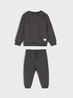 Dresy i komplety dla chłopców - Sinsay - Komplet dzianinowy basic - szary - miniaturka - grafika 1