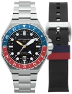 Zegarki męskie - Zegarek Spinnaker SP-5119-44 DUMAS GMT AUTOMATIC COBALT CRIMSON - miniaturka - grafika 1