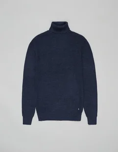 Męski sweter golf girifalco niebieski - Swetry męskie - miniaturka - grafika 1
