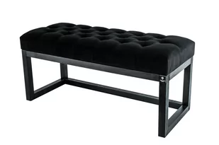 Ławka na buty LPP-2 150cm EMRAWOOD drewno lite kolor czarny siedzisko pikowane kolor czarny - Ławki do przedpokoju Ławka na buty LPP-2 150cm EMRAWOOD drewno lite kolor czarny siedzisko pikowane kolor czarny - Ławki do przedpokoju - miniaturka - grafika 1