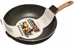 Wok płaski z powłoką nieprzywierającą 28cm - Smukee - Woki - miniaturka - grafika 1