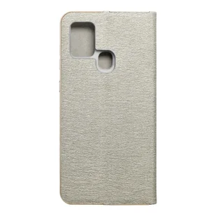 Forcell Kabura LUNA Book Gold do SAMSUNG Galaxy A21s srebrny - Etui i futerały do telefonów - miniaturka - grafika 1