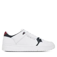 Sneakersy męskie - Sneakersy Tommy Hilfiger Th Basket Core Lite Lth Mix FM0FM05518 Biały - miniaturka - grafika 1
