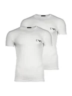 Koszulki męskie - Emporio Armani T-Shirt 30554 Biały Slim Fit - miniaturka - grafika 1