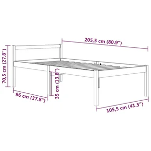 Lumarko Rama łóżka, lite drewno sosnowe, 100 x 200 cm - Łóżka Lumarko Rama łóżka, lite drewno sosnowe, 100 x 200 cm - Łóżka - miniaturka - grafika 9