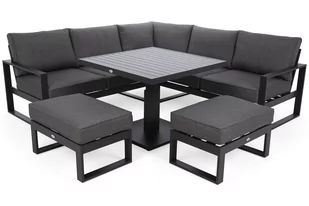 Narożne meble ogrodowe aluminiowe Sorrento Grey / Grey Melange - Meble ogrodowe - miniaturka - grafika 2