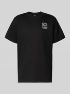 Koszulki męskie - T-shirt o luźnym kroju z nadrukiem z logo - miniaturka - grafika 1