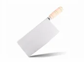 Noże kuchenne - Shibazi tasak ze stali nierdzewnej z drewnianą rączką MOV-C2 - miniaturka - grafika 1