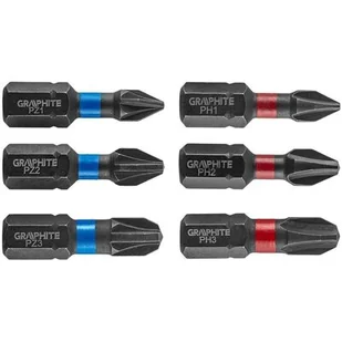 Graphite BITY UDAROWE PH1/2/3 PZ1/2/3 X 25 MM 6 SZT 56H540 GRAPHITE 56H540 - Bity - miniaturka - grafika 1