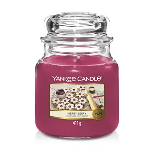 Świece - Yankee Candle Świeca Merry Berry, średni słoik (411g) 350 - grafika 1