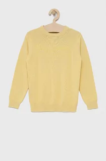 Swetry damskie - Pepe Jeans sweter bawełniany dziecięcy Kerry kolor żółty lekki - grafika 1
