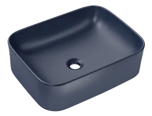 Elior Granatowa ceramiczna umywalka nablatowa D1-P45 - Umywalki Elior Granatowa ceramiczna umywalka nablatowa D1-P45 - Umywalki - miniaturka - grafika 1