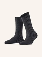 Skarpetki damskie - Falke Skarpety Cosy Wool Z Błyszczącą Przędzą schwarz - miniaturka - grafika 1