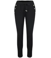 Spodnie damskie - Eleganckie spodnie materiałowe z guzikami MARTA-40 - miniaturka - grafika 1