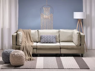 Beliani Sofa modułowa 3-osobowa beżowa FEVIK 195358 - Sofy i kanapy - miniaturka - grafika 1