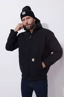 Kurtki i kamizelki sportowe męskie - Kurtka męska zimowa Carhartt Washed Duck Active Jacket czarny - miniaturka - grafika 1