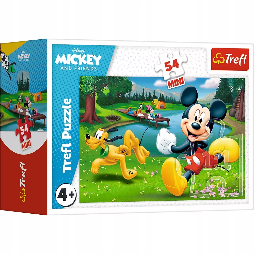 Trefl Puzzle mini 54 elementy. Mickey i przyjaciele
