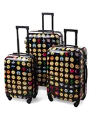 Walizki - Zestaw 3 walizek KEMER RGL PRINT Emotki - miniaturka - grafika 1