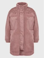 Kurtki i kamizelki sportowe damskie - adidas Kurtka przejściowa Sherpa HK5257 Różowy Regular Fit - miniaturka - grafika 1