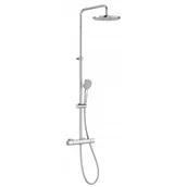 Zestawy prysznicowe - ROCA A5A9A2EC00 EVEN-T ROUND Kolumna prysznicowa z baterię termostatycznę prysznicowę chrom - miniaturka - grafika 1