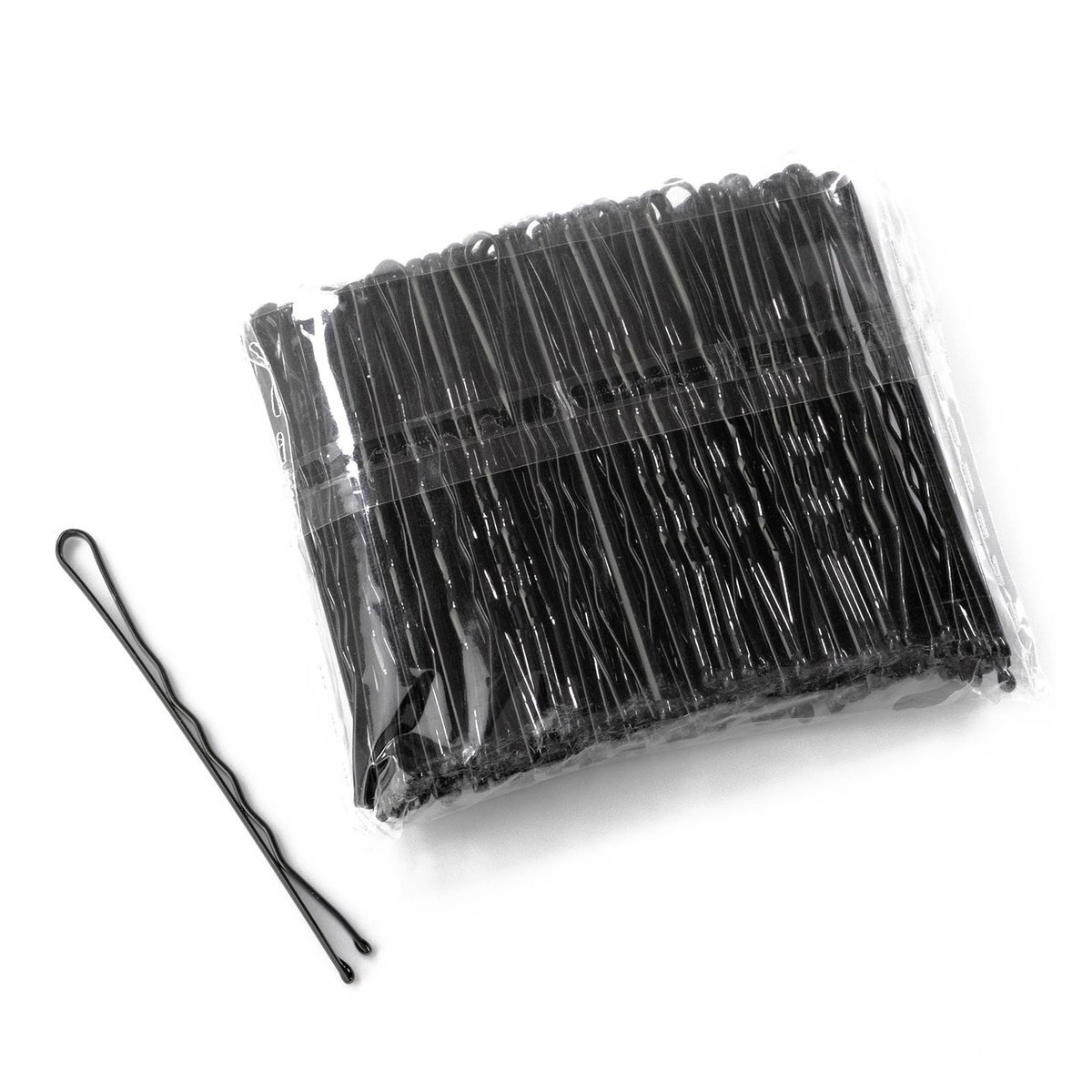 WSUWKI do włosów dwie kulki CZARNE 5,5cm 100 sztuk