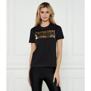 Just Cavalli T-shirt Regular Fit - Koszulki i topy damskie - miniaturka - grafika 1