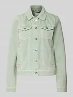 Kurtki damskie - Kurtka jeansowa o kroju regular fit z czystej bawełny - miniaturka - grafika 1