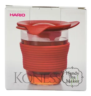 Kubek do herbaty Hario Handy tea maker 200ml - czerwony - Kubki - miniaturka - grafika 2