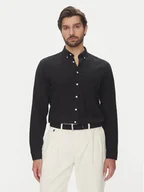 Koszule męskie - Lindbergh Koszula 30-203344B Czarny Relaxed Fit - miniaturka - grafika 1
