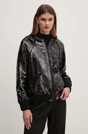 Kurtki damskie - Guess kurtka bomber ANTONIA damski kolor czarny przejściowa oversize W4YL12 WGAH0 - miniaturka - grafika 1